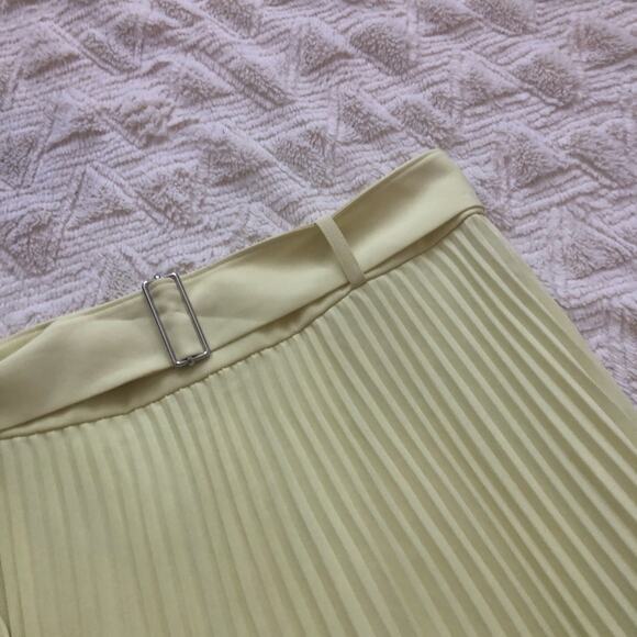 Club Monaco Split Pleated Belted Midi Skirt - Picture 5 of 8